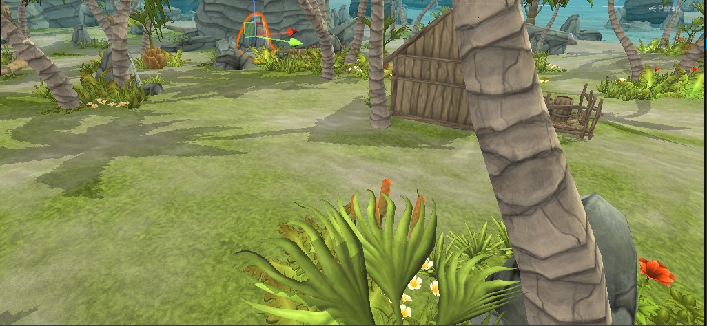 Zuma Island beach hut, captured in the Unity Editor during development