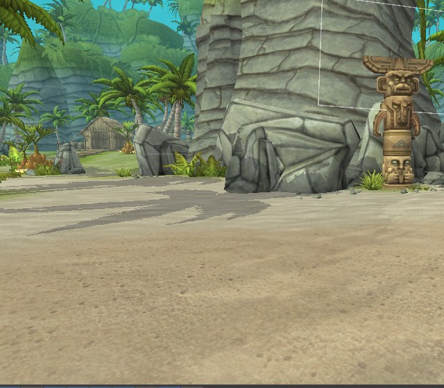 Zuma Island totem, captured in the Unity Editor during development